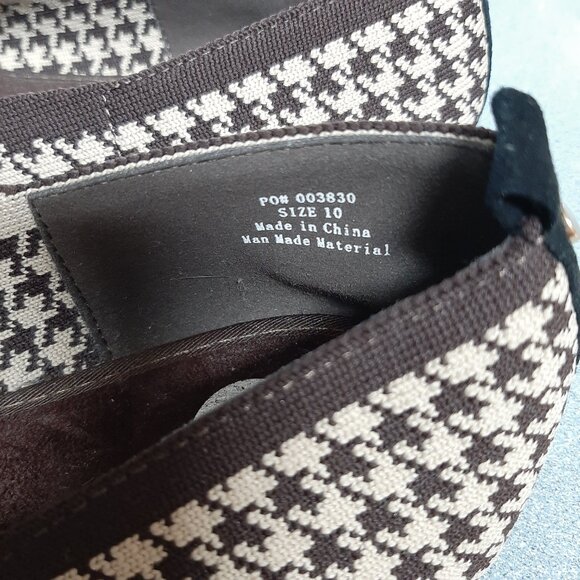 Houndstooth Check Flats in Brown & Tan; Women's Size 10; Knit Fabric Upper; NWOT - Picture 4 of 4